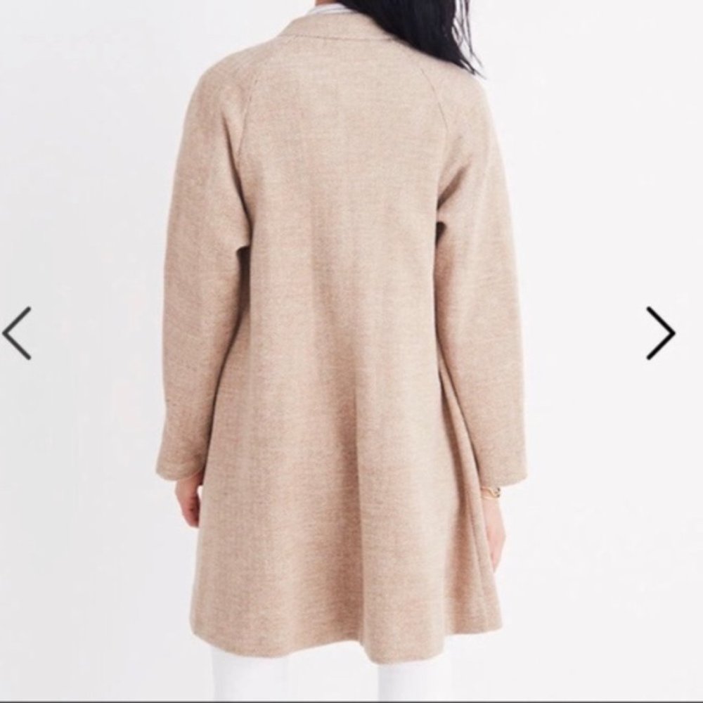 NWOT Madewell Stanza Herringbone Coat (S) - Picture 2 of 5